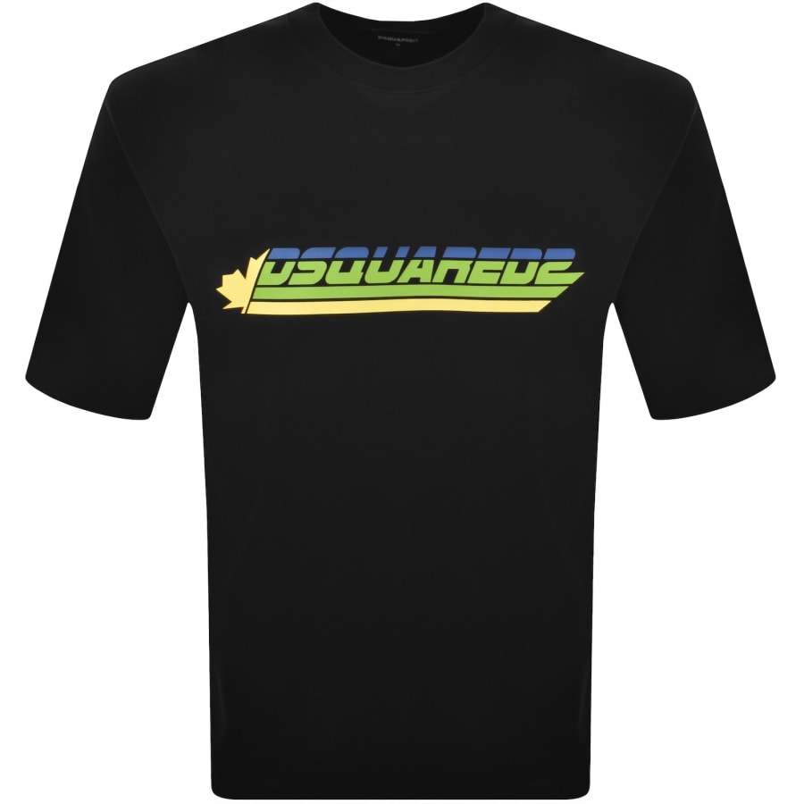 dsquared2 ブラックtシャツ L DSQUARED2 Loose Fit T Shirt Black | Mainline Menswear us